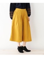 パウダースエードガウチョパンツ/ネイビー(093)