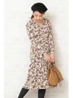 フラワープリントワンピース/オフベース1(031)