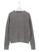 ラメニットトップス/GRAY