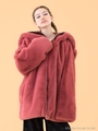 saolor fur coat/BROWN