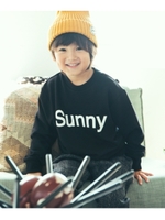 【WEB限定カラーあり】【150cmまで】SUNNYロゴトレーナー/ブラック(019)