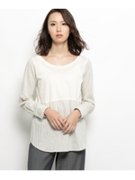 シルケットコットンプルオーバー/ホワイト系(002)