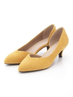 【足幅ゆったり3E/ストレスフリー】サイドオープンパンプス/SILVER