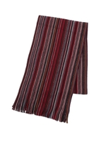 ストライプニットマフラー/レッド(362)