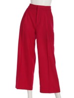 ウールクロップドパンツ/PINK