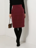 〓★JOCPC PE/PU 起毛タイトスカート 2/BEIGE