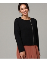 【VERY11月号掲載】ミラノリブジッパーカーディガン/ブラック(019)