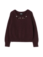 アンゴラビジューニット/ブラウン(050)