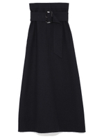 ウール混ベルトベアスカート/NVY