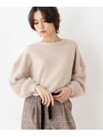 ファースリーブニット/ライトグレー(011)