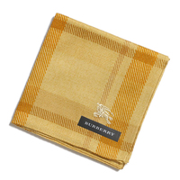 2015SS 新作 新品 バーバリー ハンカチ d-000489 イエロー系 メンズ レディース