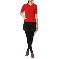 2015SS 新作 新品 バーバリーブルーレーベル 半袖セーター d-000495 赤系 レディース