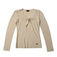 Vネックニット ベージュ 38 バーバリーブラックレーベル 67764 BURBERRY BLACK LABEL ベージュ レディース