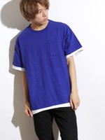 WEGO/フェイクレイヤードビッグTシャツ