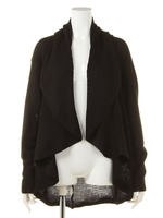 AWリブラッフルトッパーカーデ