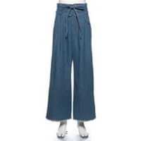 【55%OFF】サッシュベルトつきワイドパンツ