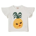 【45%OFF】フレアスリーブパインちゃんTシャツ