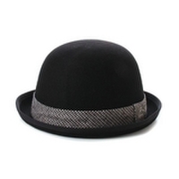 【50%OFF】【ニコ☆プチ掲載】千鳥チェックリボン付きボーラーハット