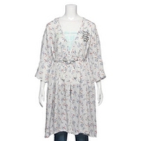 【50%OFF】花柄ガウン風ワンピース