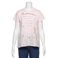 【50%OFF】水彩画タッチバンビ＆フラワープリントTシャツ