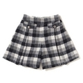 【50%OFF】【キッズサイズ向け】チェック柄キュロット