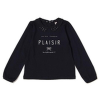 【50%OFF】【キッズサイズ向け】ビジュー衿つきロゴ入りTシャツ