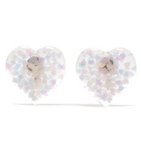 【ニコラ掲載】ハートホログラムイヤリング