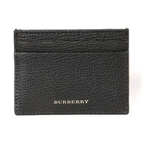 【新品】 グレインレザー カードケース ハウスチェック  バーバリーロンドン y-001234 BURBERRY LONDON ブラック メンズ