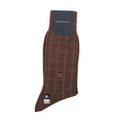 【新品】 ソックス チェック 25〜26cm バーバリーロンドン 46636 BURBERRY LONDON ブラウン系 メンズ
