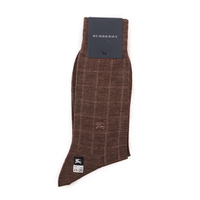 【新品】 ソックス チェック 25〜26cm バーバリーロンドン 46636 BURBERRY LONDON ブラウン系 メンズ