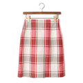 【新品】 タイトスカート 38 バーバリーブルーレーベル 49084 BURBERRY BLUE LABEL レッド系 レディース