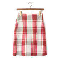 【新品】 タイトスカート 38 バーバリーブルーレーベル 49084 BURBERRY BLUE LABEL レッド系 レディース