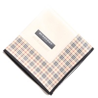 【新品】 チェック　ハンカチ  バーバリー 72638 BURBERRY ベージュ メンズ