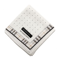 【新品】 ハンカチ  バーバリーロンドン 64248 BURBERRY LONDON ホワイト レディース