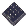 【新品】 ハンカチ 犬  バーバリー 71595 BURBERRY ネイビー メンズ