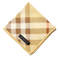 【新品】 ハンカチ　チェック  バーバリーロンドン 68753 BURBERRY LONDON イエロー レディース