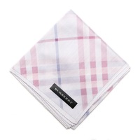 【新品】 ハンカチ　チェック  バーバリーロンドン 69056 BURBERRY LONDON ピンク レディース