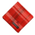 【新品】 ハンカチ　チェック  バーバリーロンドン 69091 BURBERRY LONDON レッド レディース