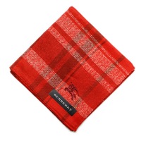【新品】 ハンカチ　チェック  バーバリーロンドン 69091 BURBERRY LONDON レッド レディース
