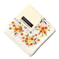 【新品】 ハンカチ　花柄  バーバリーロンドン 68746 BURBERRY LONDON イエロー レディース