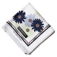 【新品】 ハンカチ　花柄  バーバリーロンドン 68801 BURBERRY LONDON ブルー レディース