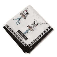 【新品】 ハンカチ　犬  バーバリーロンドン 68864 BURBERRY LONDON ホワイト レディース