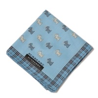 【新品】 ハンカチ　犬  バーバリーロンドン 69311 BURBERRY LONDON ブルー レディース