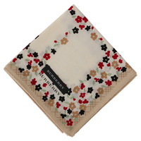 【新品】 ハンカチ（柄物）  バーバリー 51285 BURBERRY ピンク系×ベージュ系 レディース