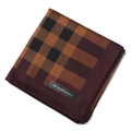 【新品】 バーバリー BURBERRY チェックハンカチ 40042 茶系 メンズ
