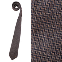 【新品】 バーバリーロンドン BURBERRY LONDON ネクタイ 柄 細 y-000346 ブラウン系 メンズ