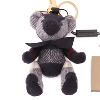 【新品】 ベア　キーホルダー  バーバリー y-000671 BURBERRY グレー系×ブラック系 メンズ