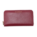 【新品】 ラウンド長財布 19×10.5×2cm バーバリー y-000620 BURBERRY ワイン系 レディース