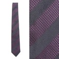 【新品】 ロンドン　ボダー　ネクタイ  バーバリーロンドン 69930 BURBERRY LONDON パープル メンズ