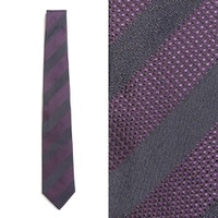 【新品】 ロンドン　ボダー　ネクタイ  バーバリーロンドン 69930 BURBERRY LONDON パープル メンズ